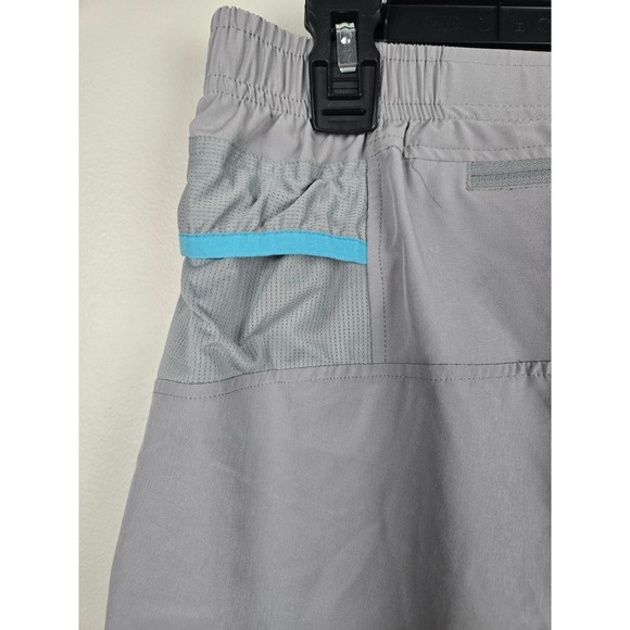 Haimont Womens Running Shorts Gray Liner Zipper Pocket Athletic Size Large - Picture 8 of 11